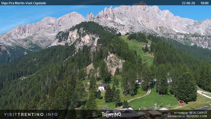 Archiv Foto Webcam Bergstation des Sesselliftes Pian Pecei-Pra Martin