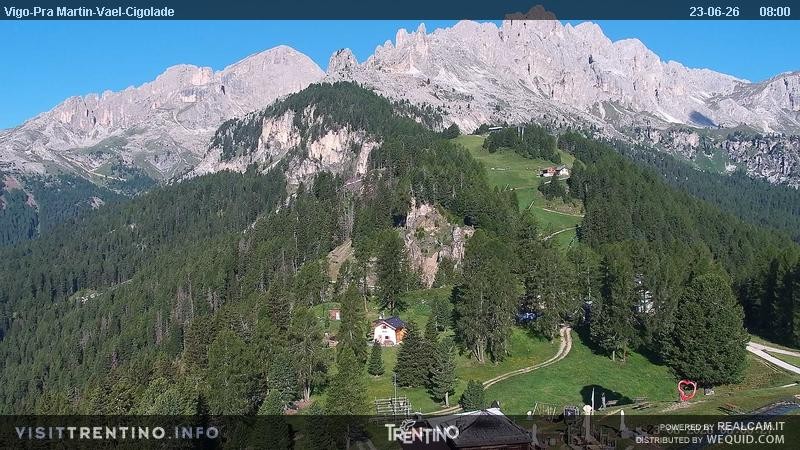 Archiv Foto Webcam Bergstation des Sesselliftes Pian Pecei-Pra Martin