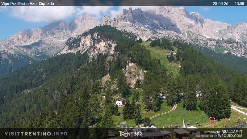 Archiv Foto Webcam Bergstation des Sesselliftes Pian Pecei-Pra Martin