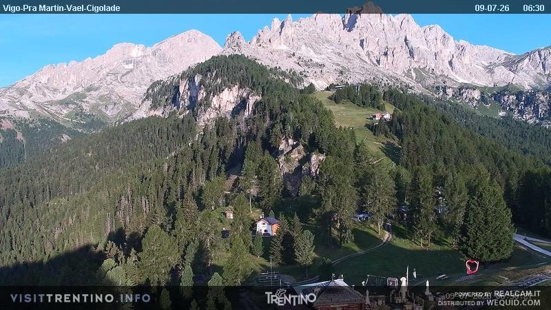 Archiv Foto Webcam Bergstation des Sesselliftes Pian Pecei-Pra Martin