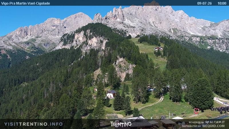 Archiv Foto Webcam Bergstation des Sesselliftes Pian Pecei-Pra Martin