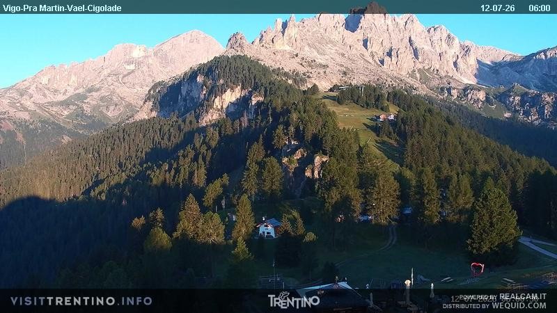 Archived image Webcam Top station of the Pian Pecei-Pra Martin chair lift