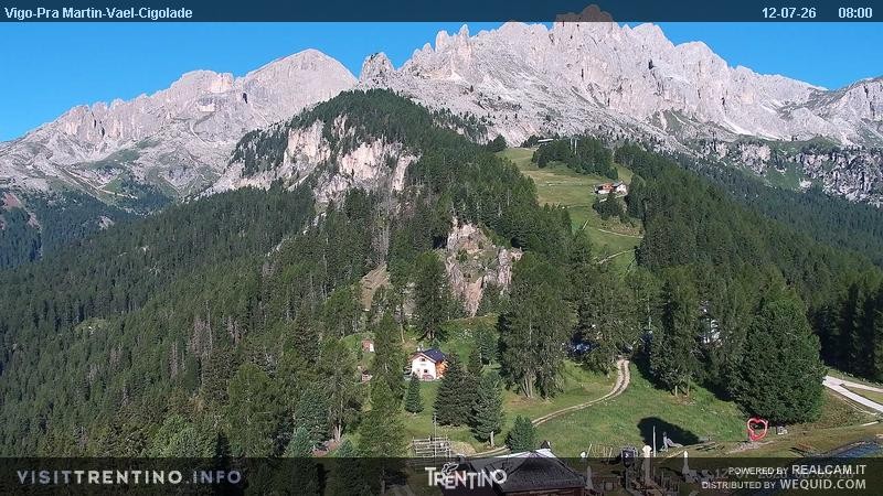 Archived image Webcam Top station of the Pian Pecei-Pra Martin chair lift