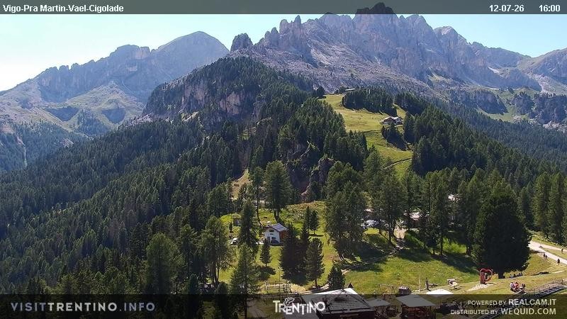 Archived image Webcam Top station of the Pian Pecei-Pra Martin chair lift
