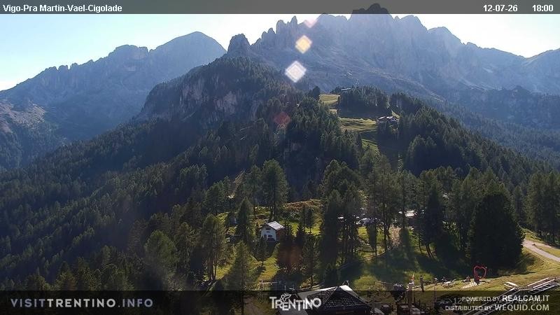 Archived image Webcam Top station of the Pian Pecei-Pra Martin chair lift
