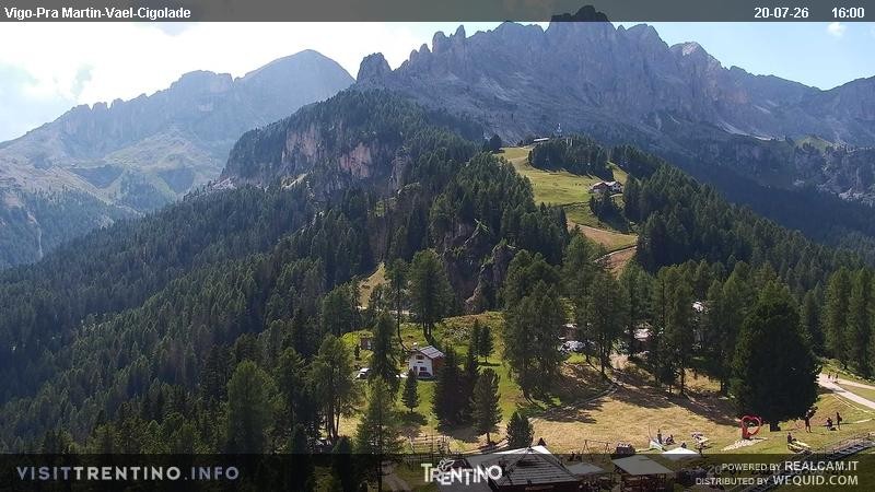 Archiv Foto Webcam Bergstation des Sesselliftes Pian Pecei-Pra Martin