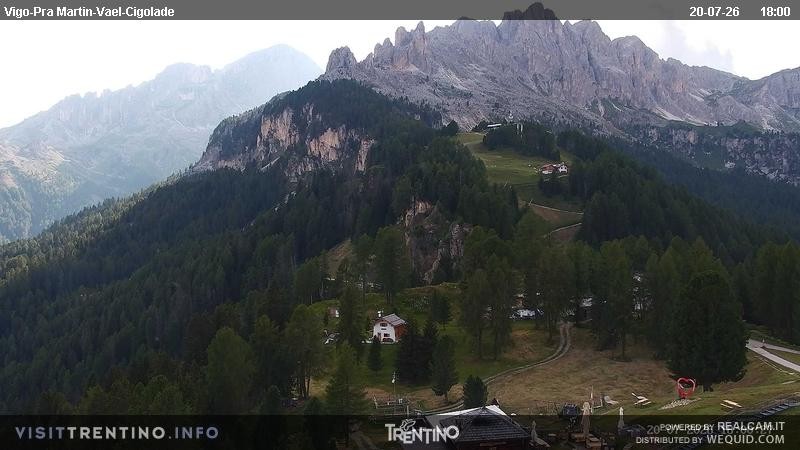 Archiv Foto Webcam Bergstation des Sesselliftes Pian Pecei-Pra Martin