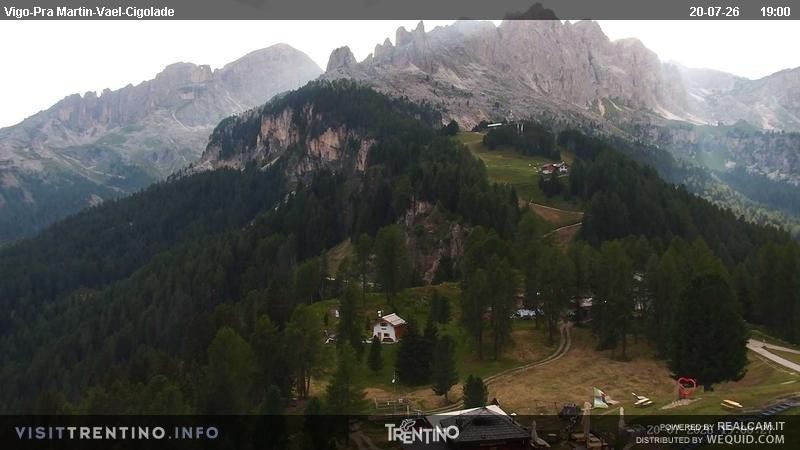 Archiv Foto Webcam Bergstation des Sesselliftes Pian Pecei-Pra Martin