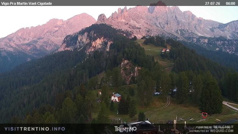 Archiv Foto Webcam Bergstation des Sesselliftes Pian Pecei-Pra Martin