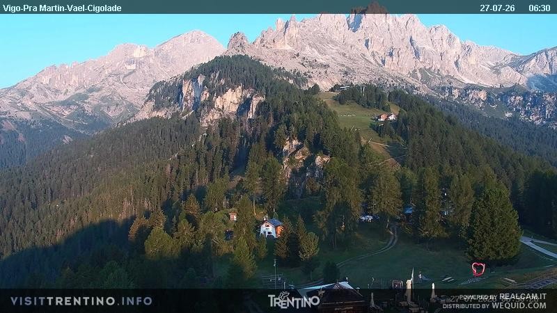 Archiv Foto Webcam Bergstation des Sesselliftes Pian Pecei-Pra Martin