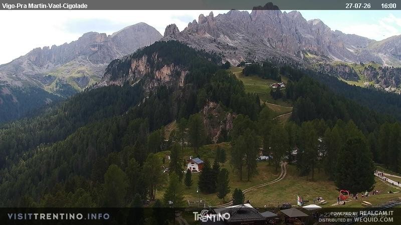Archiv Foto Webcam Bergstation des Sesselliftes Pian Pecei-Pra Martin