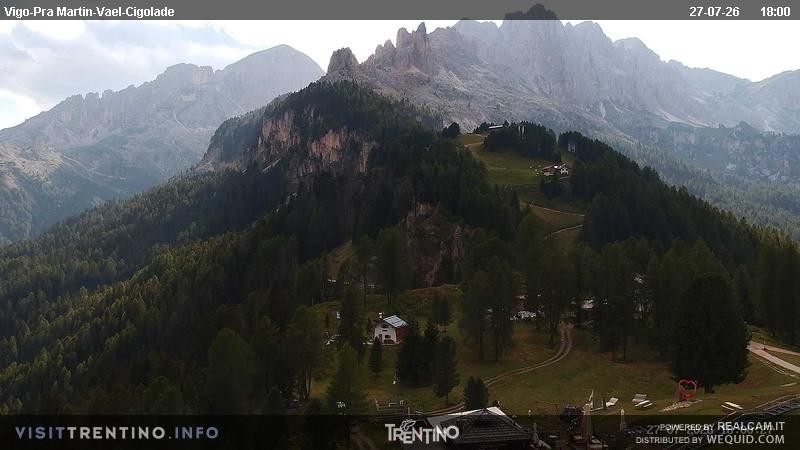 Archived image Webcam Top station of the Pian Pecei-Pra Martin chair lift