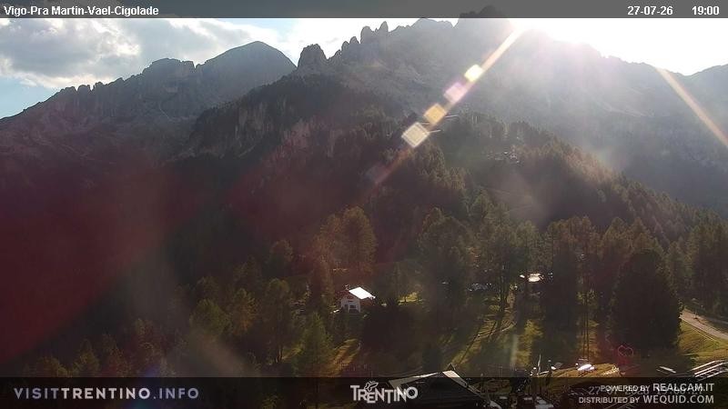 Archived image Webcam Top station of the Pian Pecei-Pra Martin chair lift