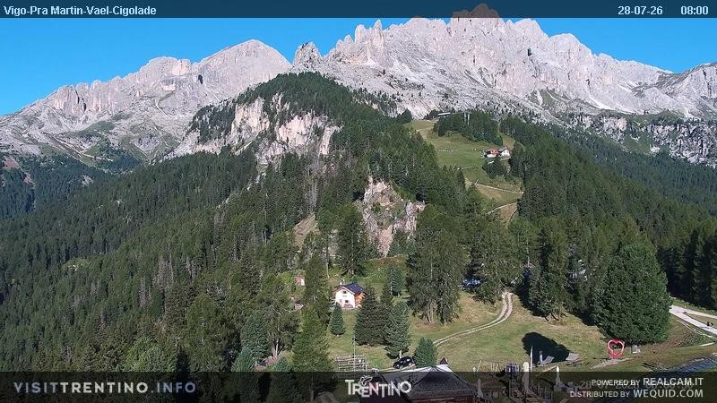 Archiv Foto Webcam Bergstation des Sesselliftes Pian Pecei-Pra Martin