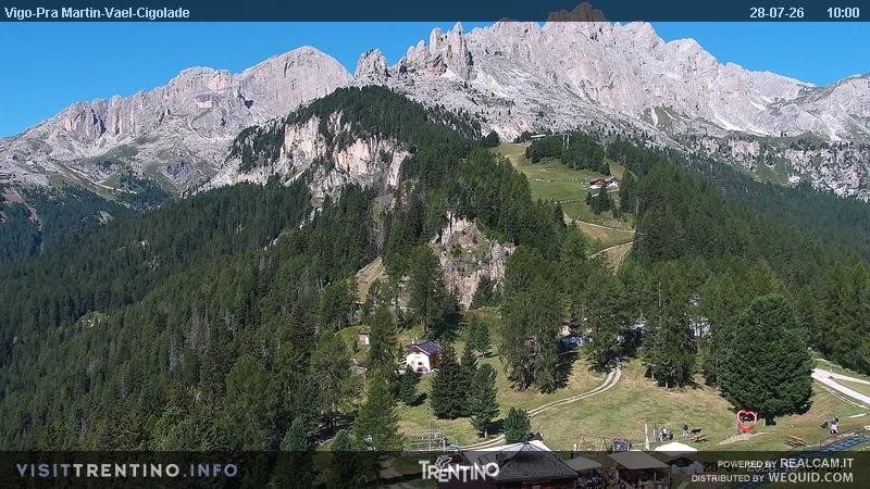 Archiv Foto Webcam Bergstation des Sesselliftes Pian Pecei-Pra Martin