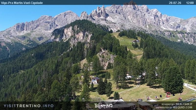 Archiv Foto Webcam Bergstation des Sesselliftes Pian Pecei-Pra Martin