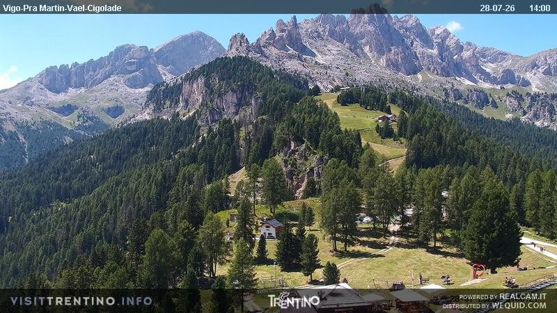 Archiv Foto Webcam Bergstation des Sesselliftes Pian Pecei-Pra Martin