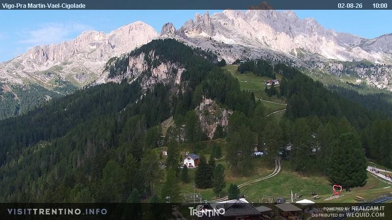 Archiv Foto Webcam Bergstation des Sesselliftes Pian Pecei-Pra Martin