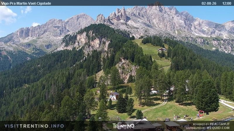Archiv Foto Webcam Bergstation des Sesselliftes Pian Pecei-Pra Martin