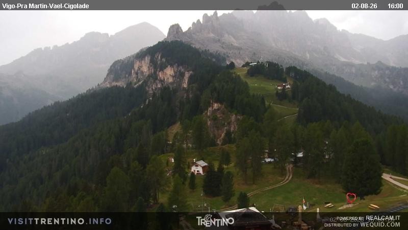 Archiv Foto Webcam Bergstation des Sesselliftes Pian Pecei-Pra Martin