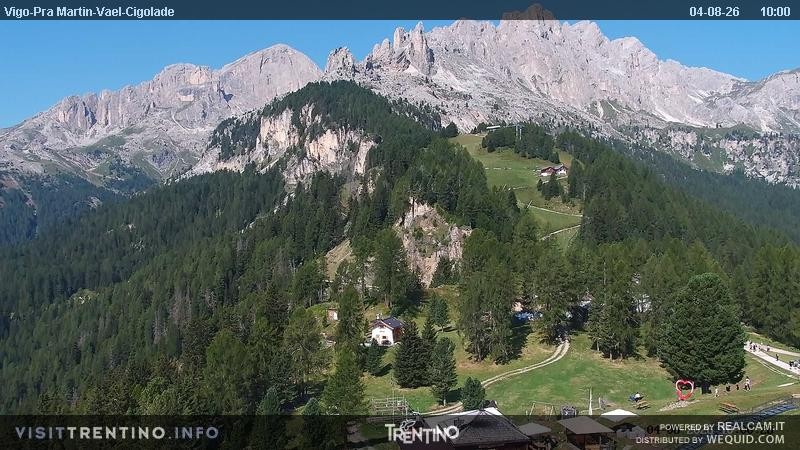 Archived image Webcam Top station of the Pian Pecei-Pra Martin chair lift