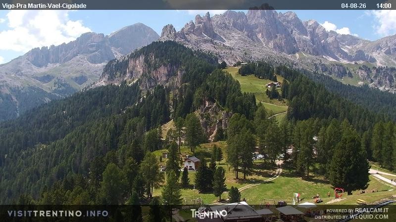 Archiv Foto Webcam Bergstation des Sesselliftes Pian Pecei-Pra Martin