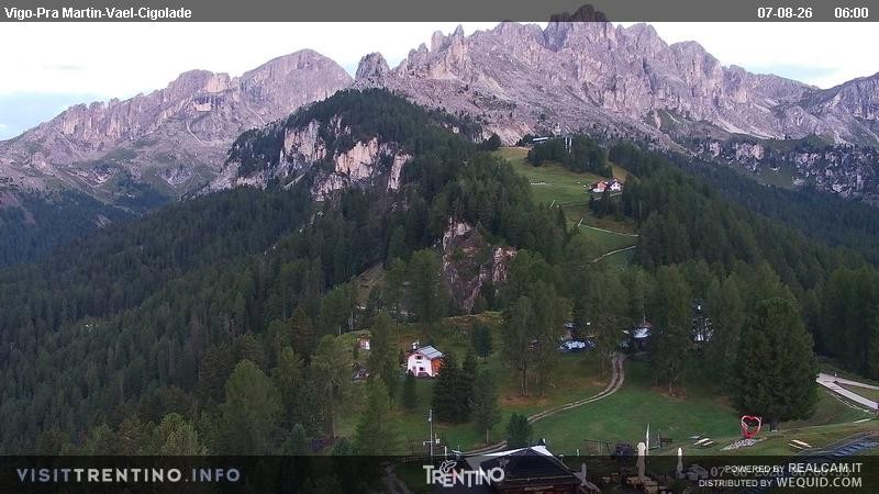 Archiv Foto Webcam Bergstation des Sesselliftes Pian Pecei-Pra Martin