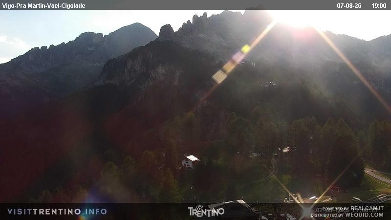 Archiv Foto Webcam Bergstation des Sesselliftes Pian Pecei-Pra Martin