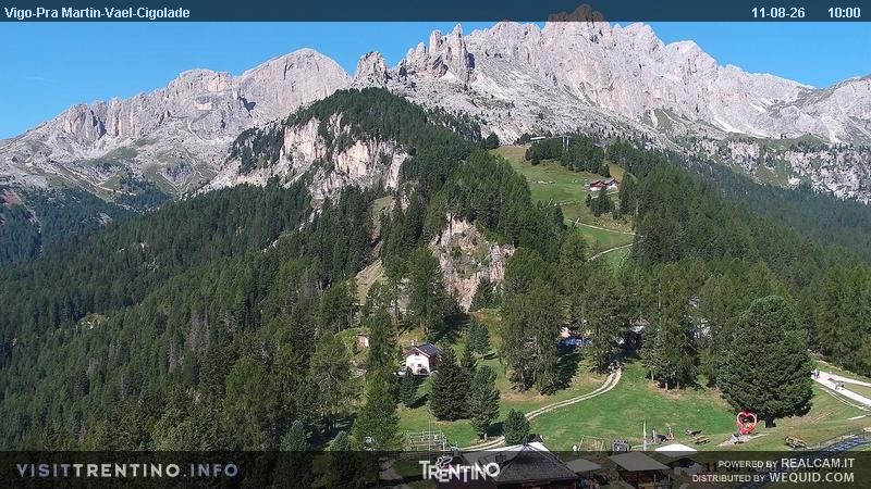 Archiv Foto Webcam Bergstation des Sesselliftes Pian Pecei-Pra Martin