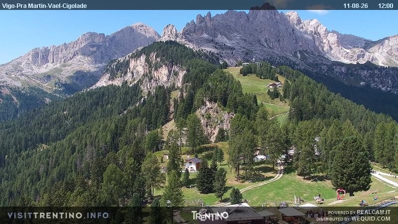 Archiv Foto Webcam Bergstation des Sesselliftes Pian Pecei-Pra Martin