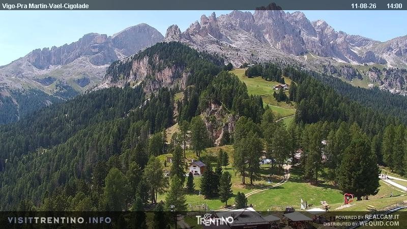 Archiv Foto Webcam Bergstation des Sesselliftes Pian Pecei-Pra Martin