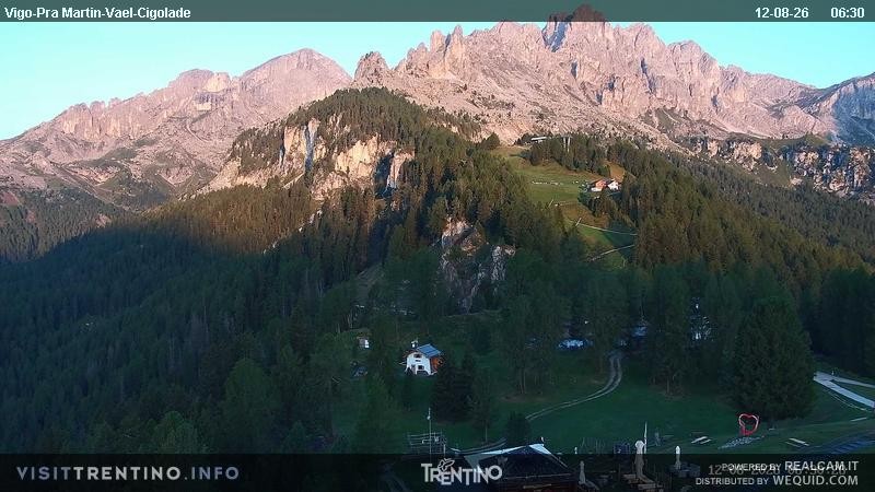 Archived image Webcam Top station of the Pian Pecei-Pra Martin chair lift