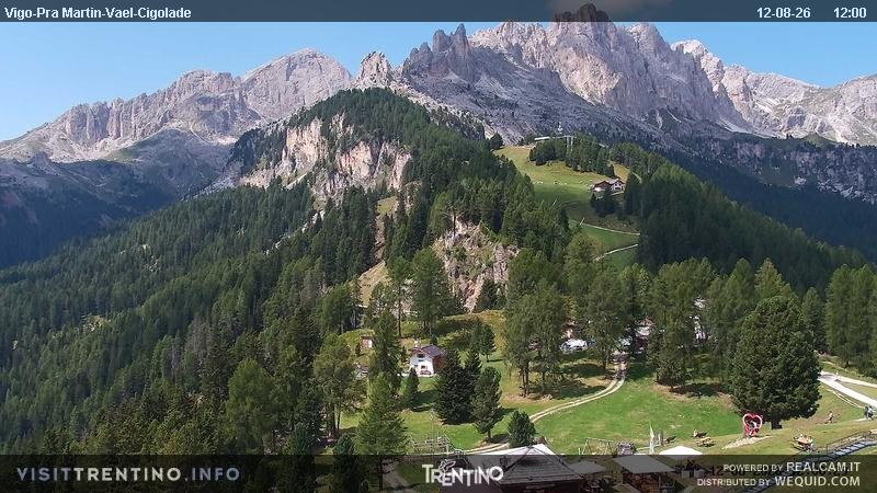 Archiv Foto Webcam Bergstation des Sesselliftes Pian Pecei-Pra Martin