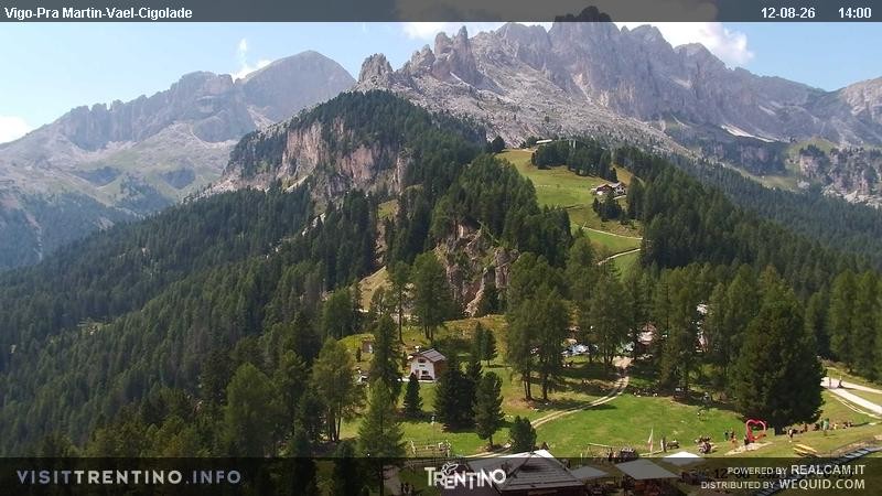 Archiv Foto Webcam Bergstation des Sesselliftes Pian Pecei-Pra Martin