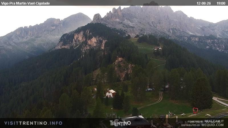 Archiv Foto Webcam Bergstation des Sesselliftes Pian Pecei-Pra Martin