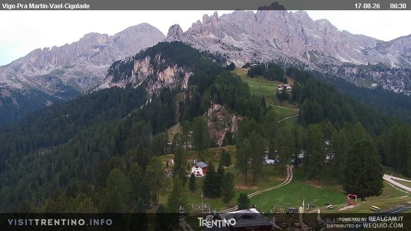Archiv Foto Webcam Bergstation des Sesselliftes Pian Pecei-Pra Martin