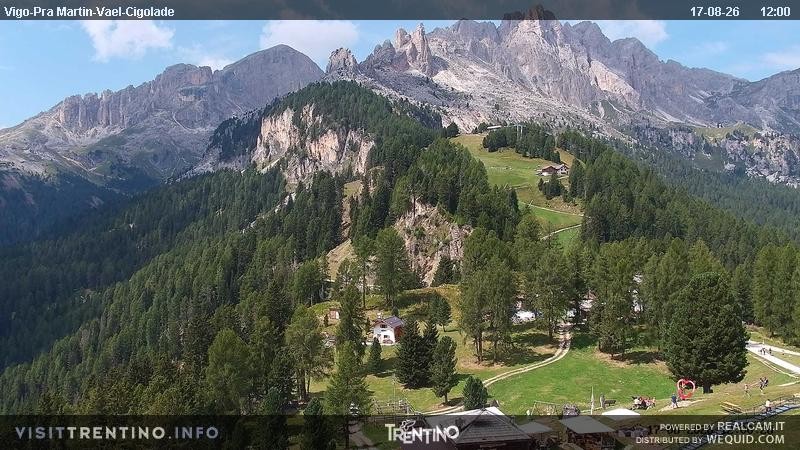 Archiv Foto Webcam Bergstation des Sesselliftes Pian Pecei-Pra Martin