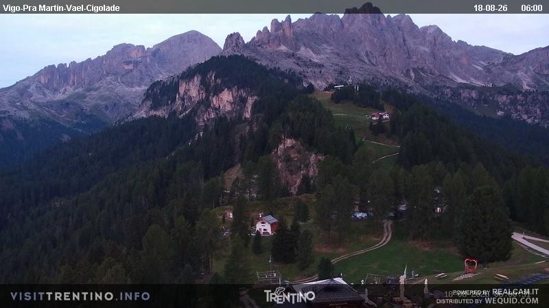 Archiv Foto Webcam Bergstation des Sesselliftes Pian Pecei-Pra Martin