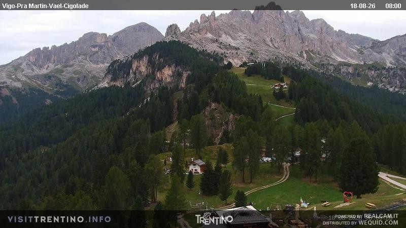 Archiv Foto Webcam Bergstation des Sesselliftes Pian Pecei-Pra Martin