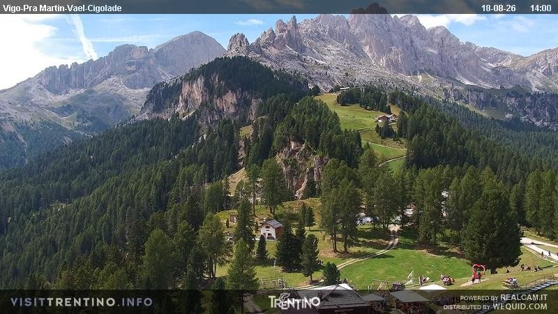 Archiv Foto Webcam Bergstation des Sesselliftes Pian Pecei-Pra Martin