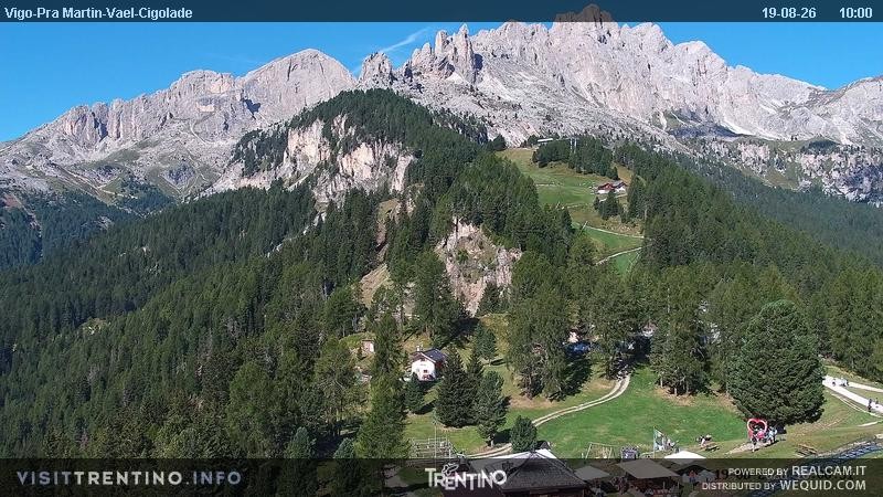 Archiv Foto Webcam Bergstation des Sesselliftes Pian Pecei-Pra Martin