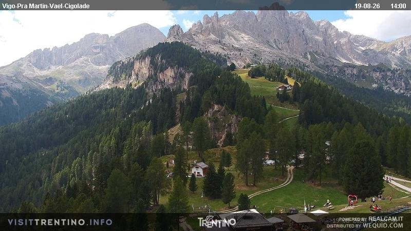 Archiv Foto Webcam Bergstation des Sesselliftes Pian Pecei-Pra Martin