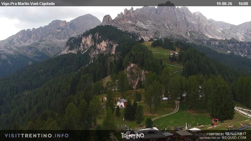 Archiv Foto Webcam Bergstation des Sesselliftes Pian Pecei-Pra Martin