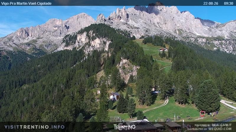 Archiv Foto Webcam Bergstation des Sesselliftes Pian Pecei-Pra Martin