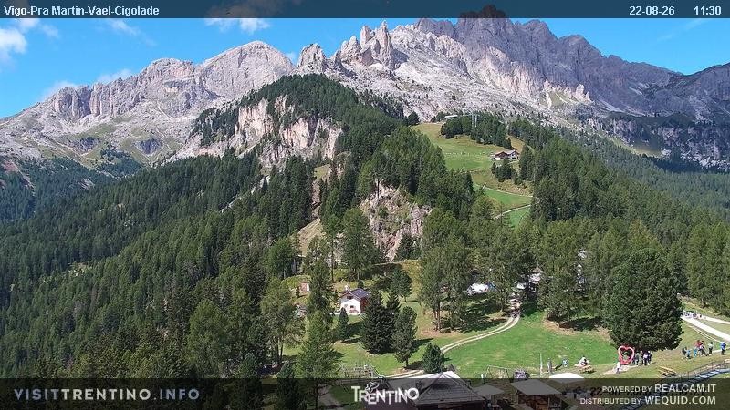 Archiv Foto Webcam Bergstation des Sesselliftes Pian Pecei-Pra Martin