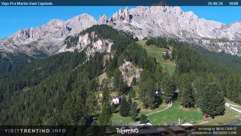 Archiv Foto Webcam Bergstation des Sesselliftes Pian Pecei-Pra Martin