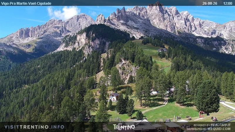 Archiv Foto Webcam Bergstation des Sesselliftes Pian Pecei-Pra Martin