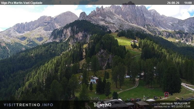 Archiv Foto Webcam Bergstation des Sesselliftes Pian Pecei-Pra Martin