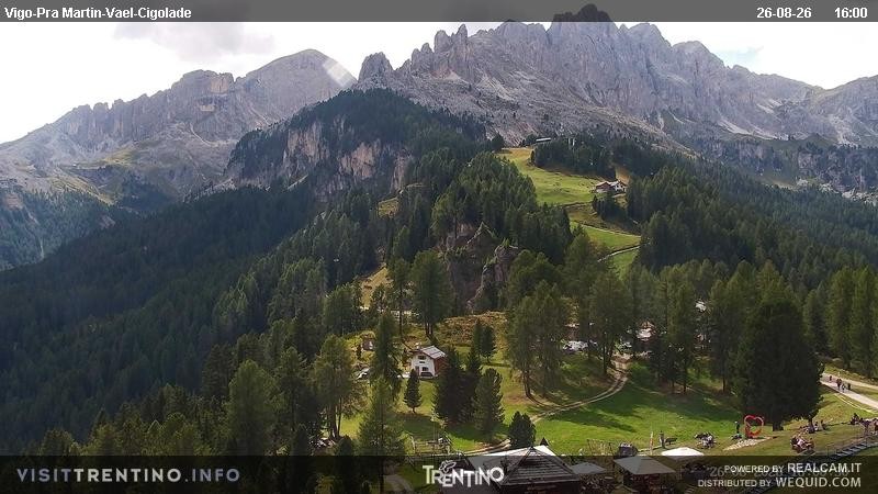 Archiv Foto Webcam Bergstation des Sesselliftes Pian Pecei-Pra Martin