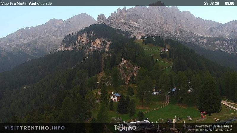 Archiv Foto Webcam Bergstation des Sesselliftes Pian Pecei-Pra Martin